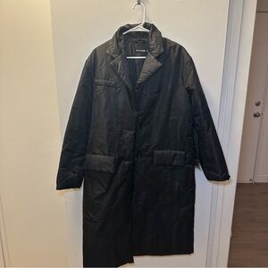 PrettyLittleThing Black Trench Coat